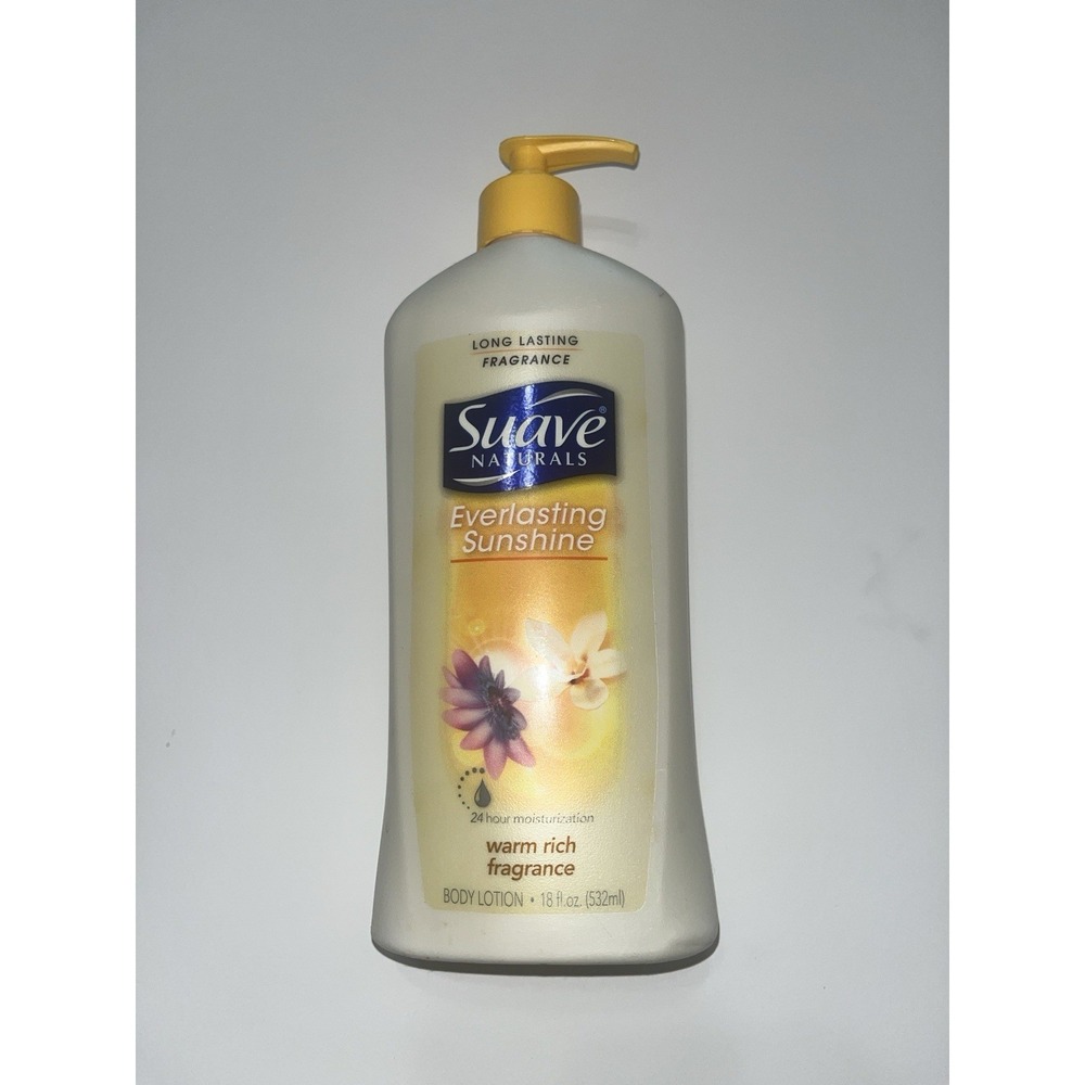 Discontinued Suave Everlasting Sunshine Lotion Warm rich Fragrance 18 oz HTF